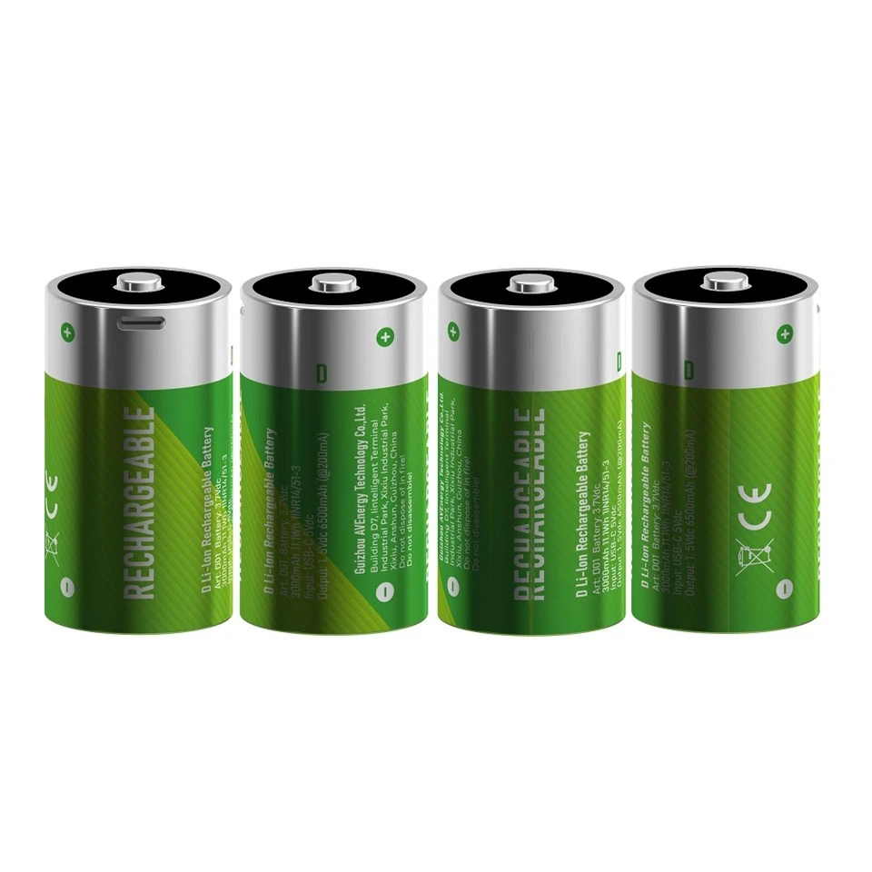 Lithium-ion D-cel oplaadbaar