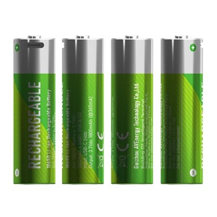 Lithium-ion type 18650 oplaadbare batterij