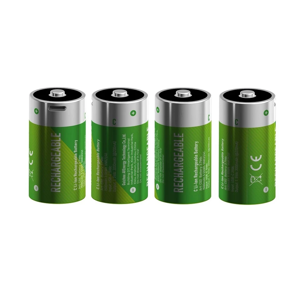 Oplaadbare lithium C-celbatterij